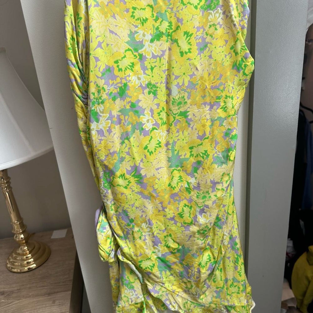 For Love And Lemons Yellow and Green Floral Dress - Picture 4 of 5